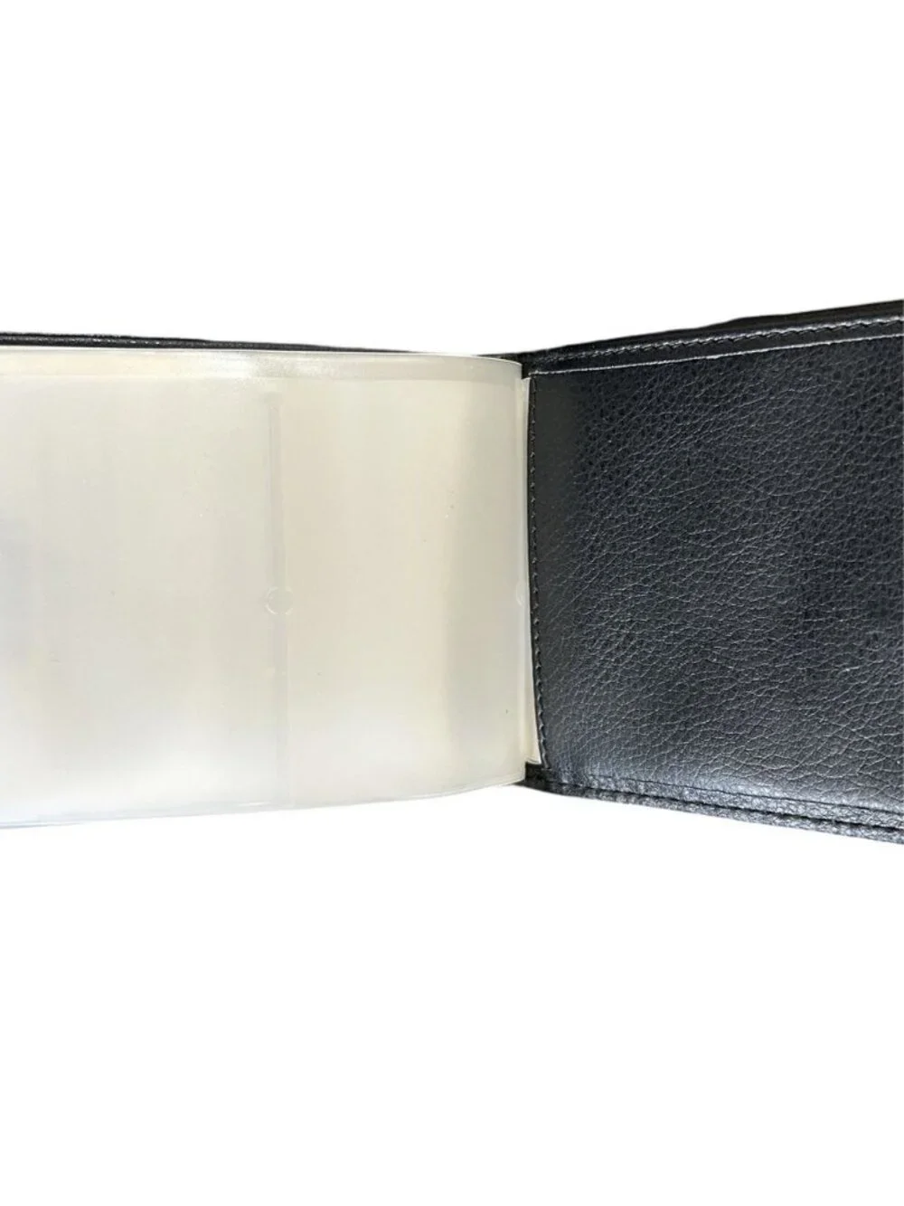 Wonder Wallet Black Card Holder Men's Wallet Clear Sleeves Credit Business Cards